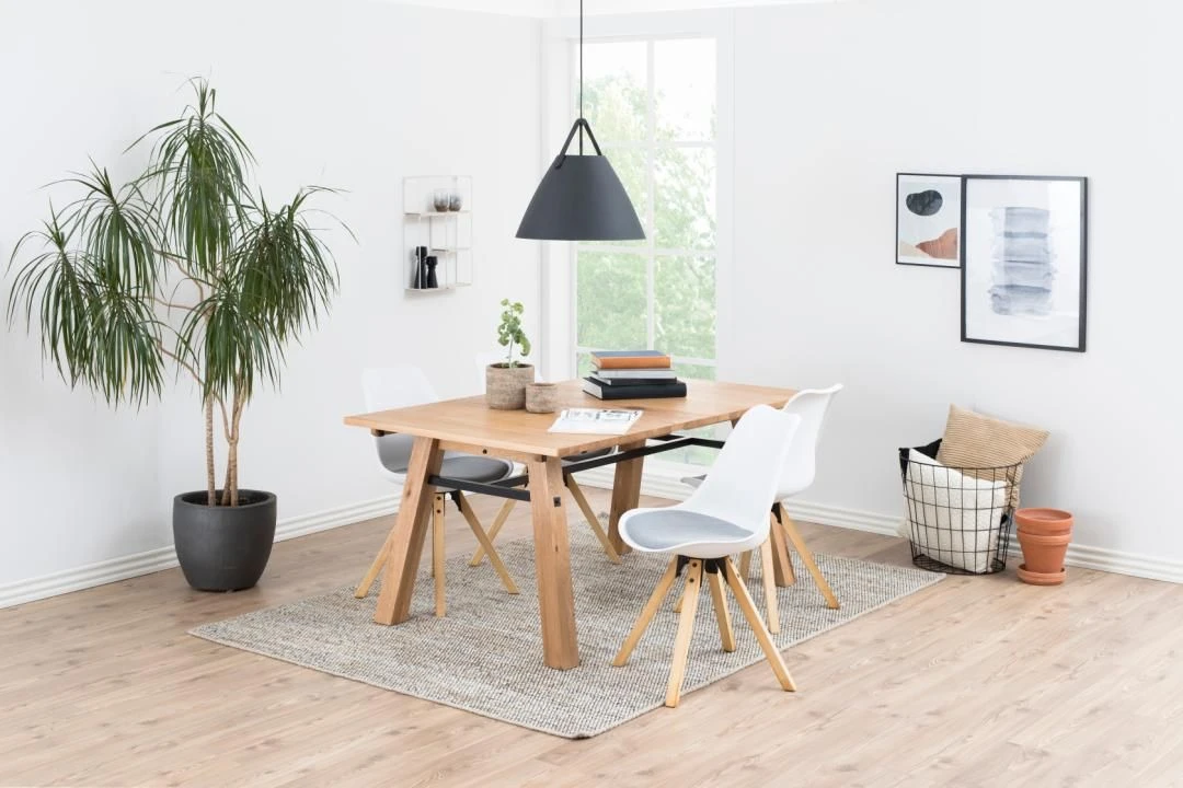 Eetkamerstoel Dima - Lichtgrijs/ Wit 7 Eetkamerstoel Dima - Lichtgrijs/ Wit - Afbeelding 7