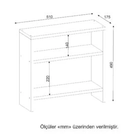 Houten Kunst Bijzettafel | 18mm Dikte | Wit -Emob 731WAT2817 20 203 2ba3