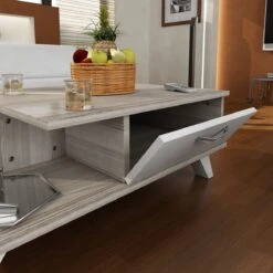 Houten Kunst Salontafel | 100% Melamine | 18mm Dikte | Cordoba Wit 8 Houten Kunst Salontafel | 100% Melamine | 18mm Dikte | Cordoba Wit -Emob 731WAT2821 20 202 21e1