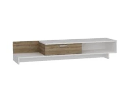 Houten Kunst TV-meubel | Melamine Laag | 18mm Dik | Wit Walnoot -Emob 731WAT3048 20 204 febf