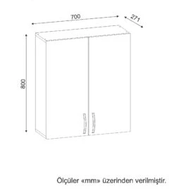 Wooden Art Kunstbadkamerkast | 100% Melaminegecoat Spaanplaathout Van 18 Mm Dik | 70 X 80 X 27cm | Wit -Emob 731WAT3912 20 205 1889
