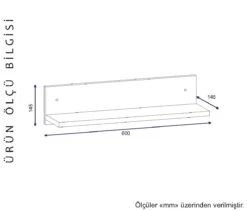 Furny Home 18mm Wandplank | 60 Cm X 14 | Wit -Emob 756FRN1614 20 203 cb26