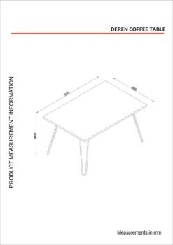 Furny Home Salontafel | 100% Melamine | 18mm Dik | Marmer Zwart -Emob 756FRN2834 20 207 93d3