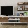 Furny Home TV-meubel | 18mm Dikte | 150cm Breedte | Wit Notenhout
