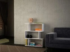 Furny Home Boekenplank | 18mm Dik | 80x96x22cm | Wit