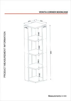 Furny Home Boekenplank | 18mm Dikte | 31" Breedte | Wit -Emob 756FRN3611 20 204 039c