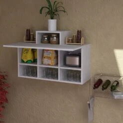 Furny Home Wandkast | 18mm Dik | 90x61x29cm | Wit 6 Furny Home Wandkast | 18mm Dik | 90x61x29cm | Wit -Emob 756FRN4901 20 202 0346