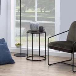 Bijzettafeltje Dover ø40cm - Zwart