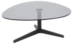 Salontafel Bartos 84x77 - Zwart/glas -Emob 76DECA8E 029D 4F94 9A4B 90D52496B547 1 b003