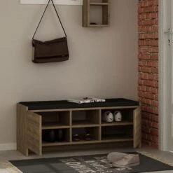 Woody Modieus Schoenenkastje | 18mm Melamine | Donker Eiken 6 Woody Modieus Schoenenkastje | 18mm Melamine | Donker Eiken -Emob 776HMS3905 20 202 7088