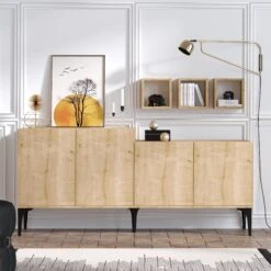 Elegance Console: 100% Gemelamineerd, Saffier Eik