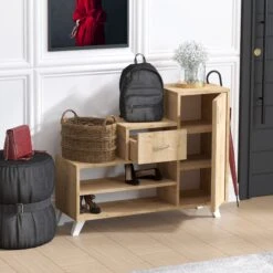 Schoenenkast Jules | 100% Melamine | Saffier Eik -Emob 793ELG3908 20 202 3b75