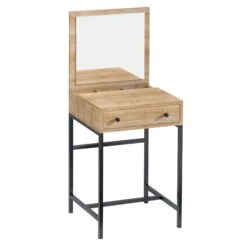 Mary Make-up Tafel | Melamine Coating | Metalen Poten | Eiken Zwart 7 Mary Make-up Tafel | Melamine Coating | Metalen Poten | Eiken Zwart -Emob 793ELG4102 20 203 381f