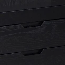 Zwart Eiken Sieg Vitrinekast: 2 Laden, Glazen Deur -Emob 7996D7F5 96DF 4677 BB46 130EBCF3A190 0483