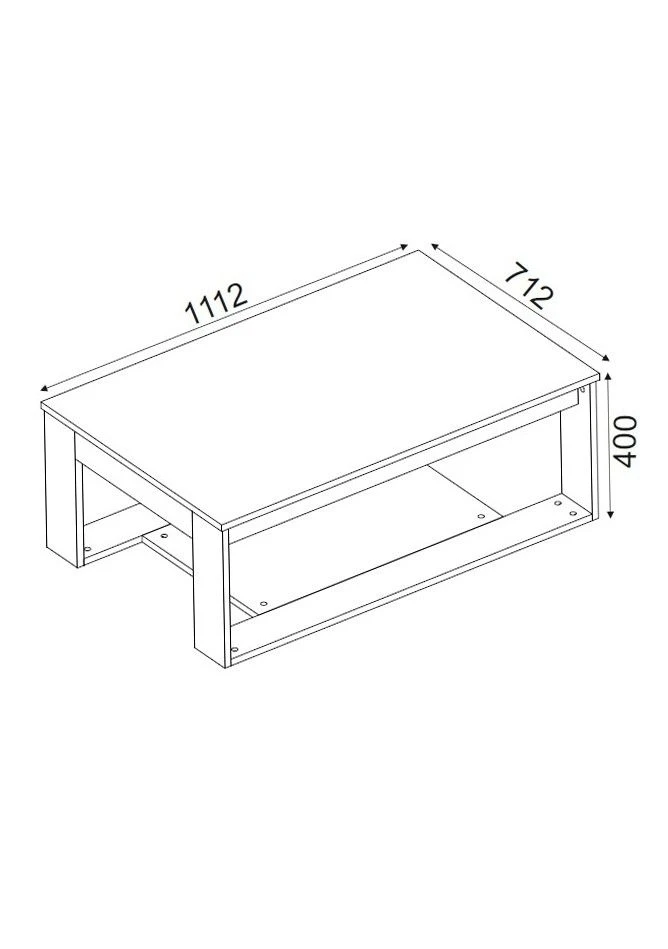 Tera Home Salontafel | 100% Melamine Gecoat | Beige Hout 2 Tera Home Salontafel | 100% Melamine Gecoat | Beige Hout - Afbeelding 2