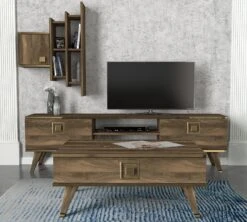 Tera Home Salontafel | Melamine Laag | Walnoot Goud -Emob 804TRH2819 20 202 1a24