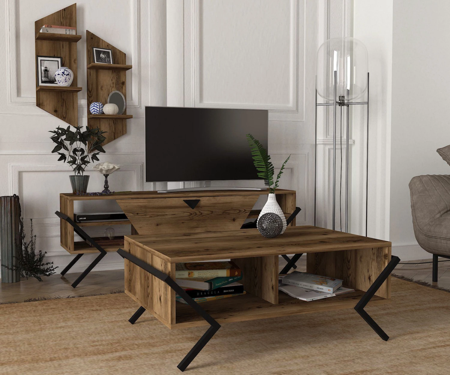 Lydia Salontafel | Elegant Ontwerp | 100% Melamine Gecoat 6 Lydia Salontafel | Elegant Ontwerp | 100% Melamine Gecoat - Afbeelding 6