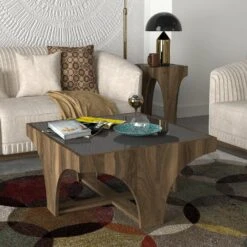 Tera Home Salontafel | 100% Melamine | Noten Antraciet