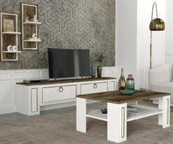 Tera Home Salontafel - Melamine Laag | 18mm Dikte | 90x38x60cm -Emob 804TRH2842 20 203 0fa4