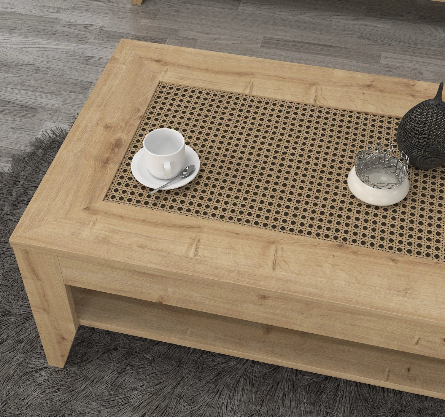 Tera Home Salontafel | 100% Gemelamineerd | Eiken Afwerking 7 Tera Home Salontafel | 100% Gemelamineerd | Eiken Afwerking - Afbeelding 7