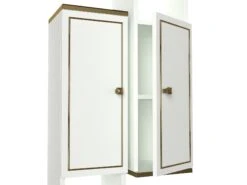 Modern TV Meubel Talon | 18mm Dikte | Metalen Poten | 180cm Breedte | Wit Goud Zwart -Emob 804TRH3055 20 207 e812