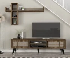 Tera Home TV-meubel | 100% Melamine | 18mm | Notelaar | 180cm X 49