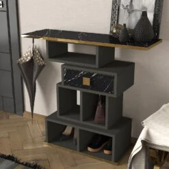 Tera Home Dressoir | 100% Gemelamineerd | Antraciet | 18mm Dik -Emob 804TRH3529 2 6318