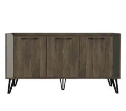 Tera Home Console | Grijs Antraciet Noten | Metalen Poten -Emob 804TRH3537 20 207 6083