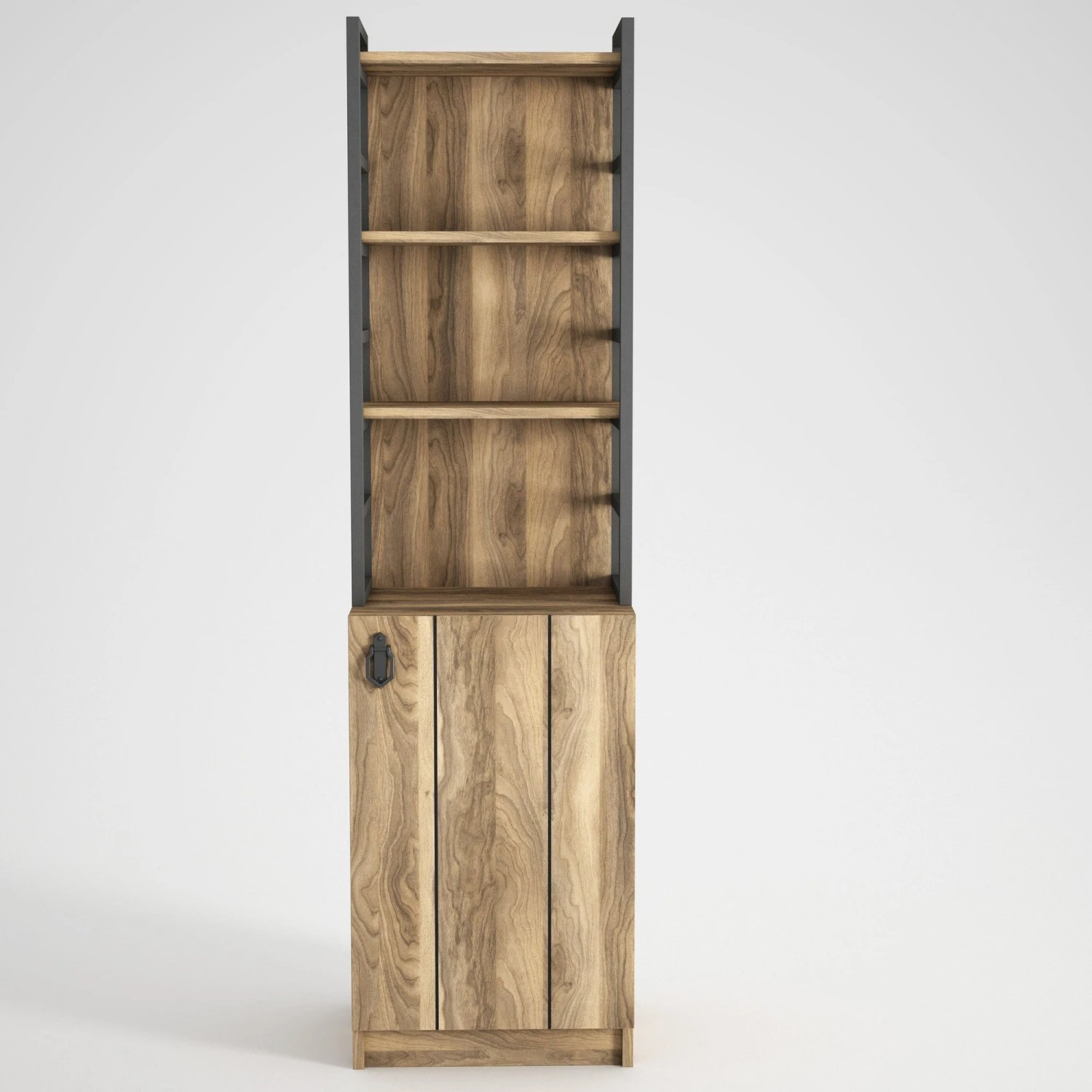 Tera Home Boekenplank | Melamine Laag | 18mm Dikte | Notelaar | 45cm B 166cm H 4 Tera Home Boekenplank | Melamine Laag | 18mm Dikte | Notelaar | 45cm B 166cm H - Afbeelding 4