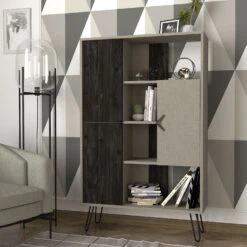 Tera Home Boekenplank - 100% Gemelamineerd Marmer Ontwerp -Emob 804TRH3622 20 202 e422