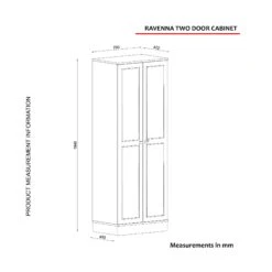 Talon Garderobekast | 100% Melaminecoating Van 18 Mm Dik | 70 X 194 X 47 Cm | Kleur: Witgoud -Emob 804TRH3902 20 207 55c5