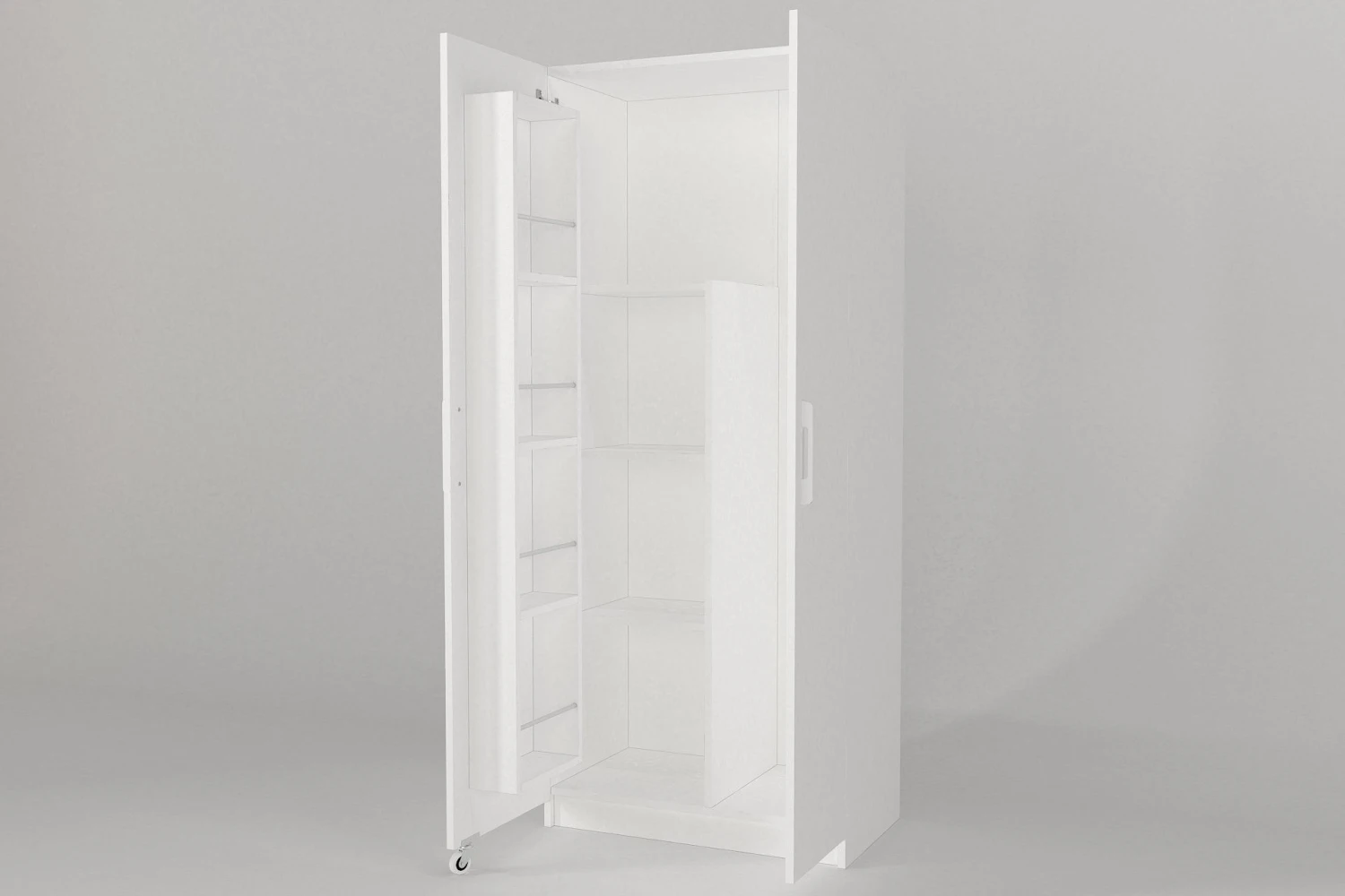 Tera Home Badkamerkast | Multifunctioneel Met 2 Deuren | Extra Opslag | 44 X 75 X 180 Cm | Wit 4 Tera Home Badkamerkast | Multifunctioneel Met 2 Deuren | Extra Opslag | 44 X 75 X 180 Cm | Wit - Afbeelding 4