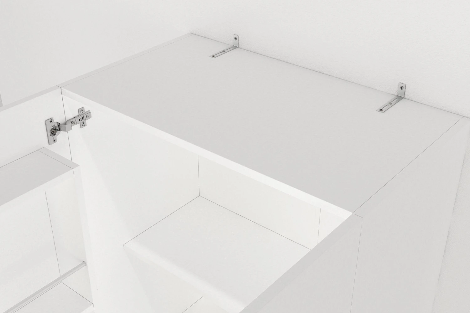 Tera Home Badkamerkast | Multifunctioneel Met 2 Deuren | Extra Opslag | 44 X 75 X 180 Cm | Wit 2 Tera Home Badkamerkast | Multifunctioneel Met 2 Deuren | Extra Opslag | 44 X 75 X 180 Cm | Wit - Afbeelding 2