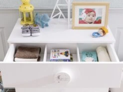 Commode | 100% Melaminegecoat | 4 Laden | Zachtsluitend | Baby- En Kindvriendelijk | Zelfmontage -Emob 813CLK3403 3 29c5