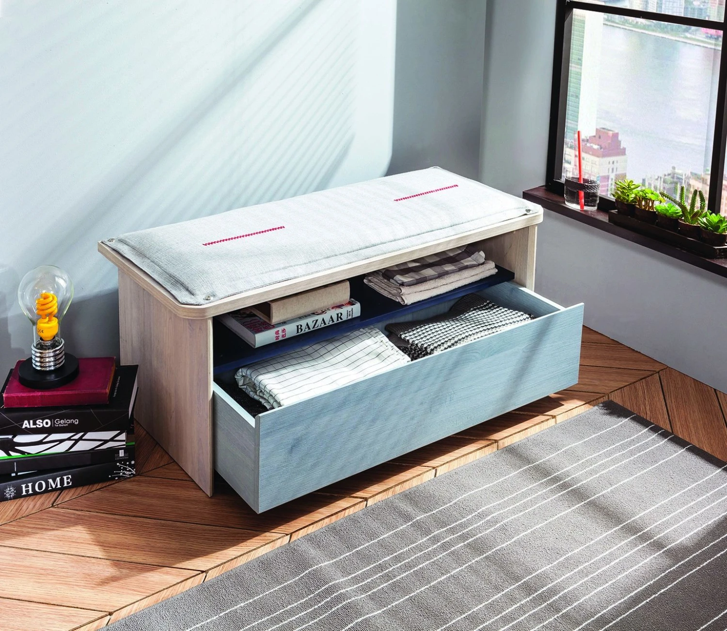 Bank | 100% Melaminegecoat | Trio-Serie | Veelkleurig 5 Bank | 100% Melaminegecoat | Trio-Serie | Veelkleurig - Afbeelding 5