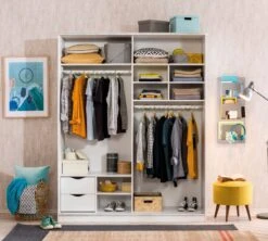 Kledingkast | 100% Gemelamineerd Spaanplaat -Emob 813CLK3859 20 203 6a17