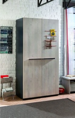 Kledingkast | 100% Melamine Gecoat | 18mm Dikte | Soft Close Deuren | LED Hangrail