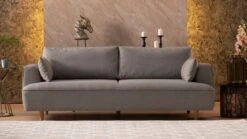 Stijlvolle En Comfortabele 3-zitsbank In Lichtgrijs