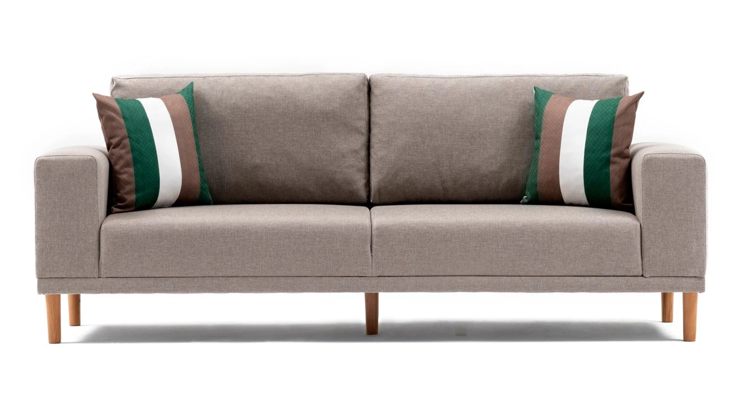 Comfortabele En Stijlvolle 3-zitsbank Met Beukenhouten Frame 4 Comfortabele En Stijlvolle 3-zitsbank Met Beukenhouten Frame - Afbeelding 4