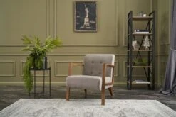 Stijlvolle Wing Chair In Crème - Modern Ontwerp, Comfortabel En Duurzaam