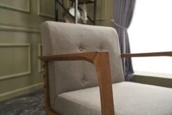 Stijlvolle Wing Chair In Crème - Modern Ontwerp, Comfortabel En Duurzaam -Emob 825BLC2705 20 204 d13d