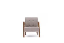 Stijlvolle Wing Chair In Crème - Modern Ontwerp, Comfortabel En Duurzaam -Emob 825BLC2705 20 205 2f24