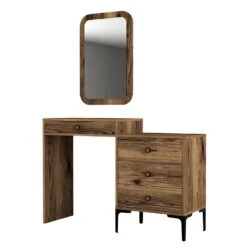 Woody Fashion Dresser | 100% Melaminegecoat | Metalen Poten | Kleur: Notenhout 8 Woody Fashion Dresser | 100% Melaminegecoat | Metalen Poten | Kleur: Notenhout -Emob 845HCT1211 4 ce1d