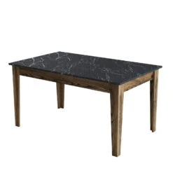 Woody Fashion Eettafel | Melamine Coating | Notelaar Zwart -Emob 845HCT1406 20 205 102b