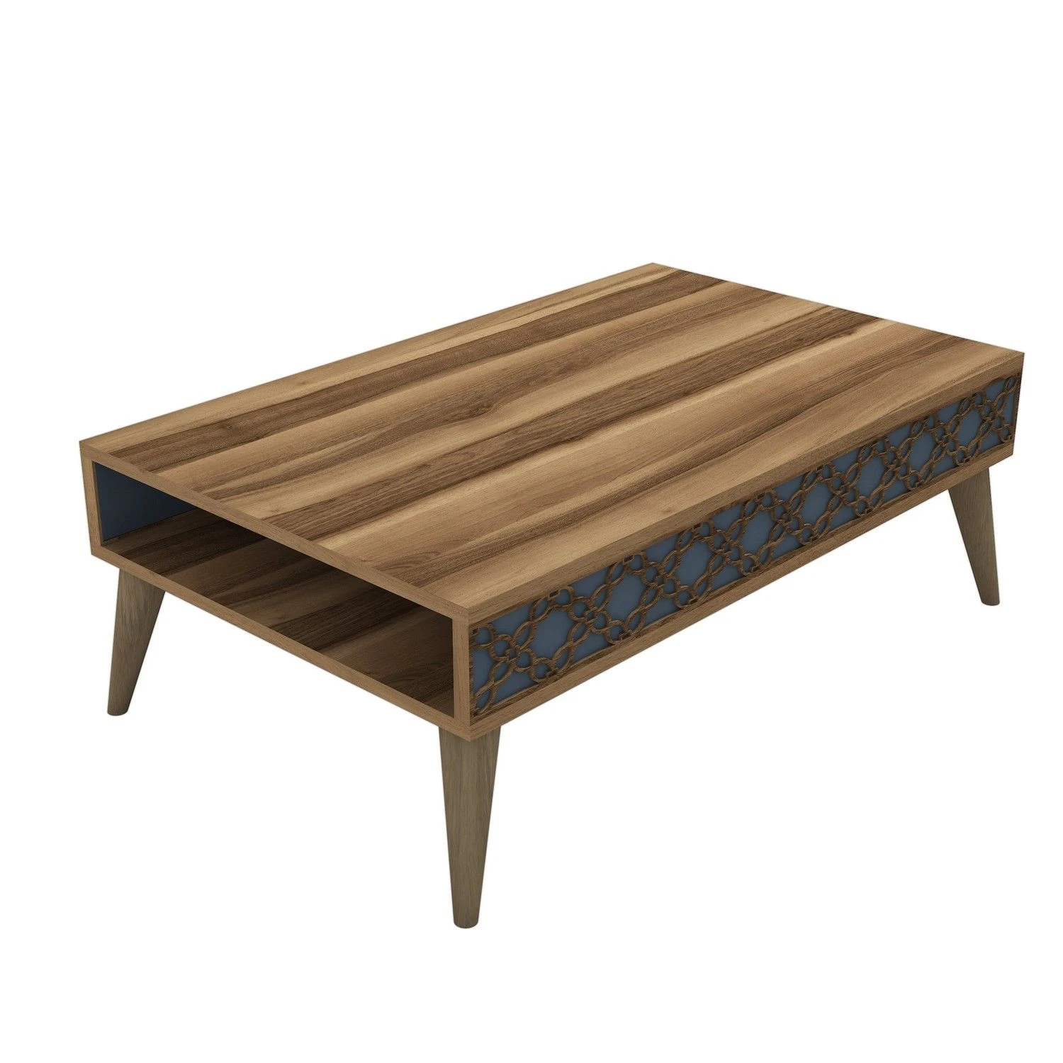 Woody Fashion Salontafel | 100% Melamine | Walnoot Chalcedoon | 105cm X 36cm 4 Woody Fashion Salontafel | 100% Melamine | Walnoot Chalcedoon | 105cm X 36cm - Afbeelding 4