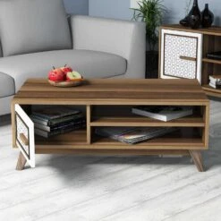 Woody Fashion Salontafel | Witte Walnoot Afwerking 6 Woody Fashion Salontafel | Witte Walnoot Afwerking -Emob 845HCT2832 20 202 3a0b
