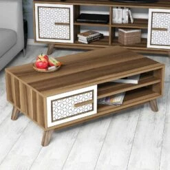 Woody Fashion Salontafel | Witte Walnoot Afwerking 7 Woody Fashion Salontafel | Witte Walnoot Afwerking -Emob 845HCT2832 20 203 f0ef