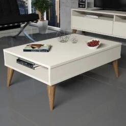 Woody Fashion Salontafel | Crème | 100% Melamine | 18mm Dik