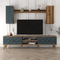 Woody Fashion TV-meubel | 100% Melamine Gecoat | Walnoot Chalcedoon 9 Woody Fashion TV-meubel | 100% Melamine Gecoat | Walnoot Chalcedoon -Emob 845HCT3013 20 204 ea40