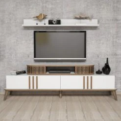 Woody Fashion TV-meubel | 100% Melamine Coating | 168 Cm Breedte | Wit 9 Woody Fashion TV-meubel | 100% Melamine Coating | 168 Cm Breedte | Wit -Emob 845HCT3060 20 203 ca02
